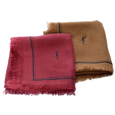 ysl scarf vintage|yves saint laurent cashmere scarf.